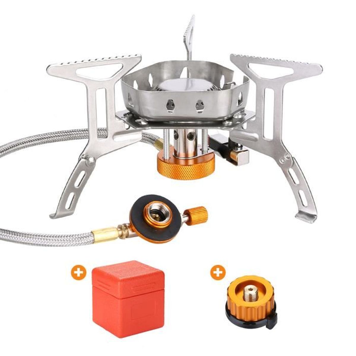 8 bouteilles Butane camping barbecue brûleur extérieur Portable poêle cuisinière à gaz