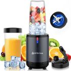 ULTRIXE Blender Mixeur, 1200W, Blender Smoothie Électrique, avec bouteille 700ml et 500ml Sans BPA, 4 Lames en Inox