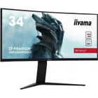 Ecran PC Gamer Incurvé - IIYAMA G-Master Red Eagle GB3466WQSU-B1 - 34" UWQHD - Dalle VA - 1 ms- 144 Hz - HDMI/DisplayPort - FreeSync