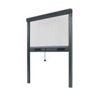 Store Moustiquaire Recoupable Alu - AVOSDIM - L 150 x H 230 cm - Gris - Anti-Insectes