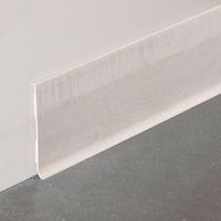 Plinthe rigide à lèvre PVC planche blanchie - 100mm - 2m