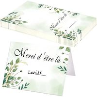 Lot de 50 Marque-Places Porte Nom Table Baptême Cartes de Nom Cartons