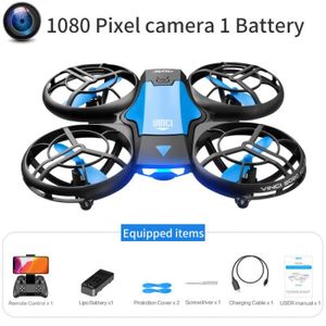 DRONE Caméra bleue 1080P 1B-Mini Drone V8 4k 1080p Hd, M