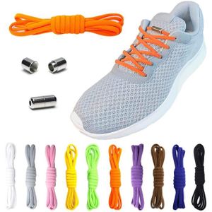 3X 2 paires lacets plats de chaussures de sport pour unisexe orange S9D3 