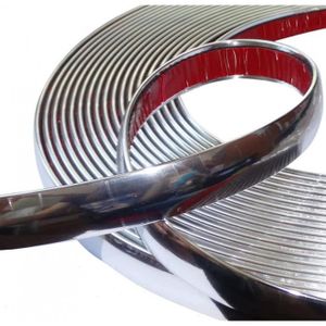 4mm 4.5m Bande baguette adhésive couleur chrome nickel argent 4mm 4.5m Bande baguette adhésive couleur chrome nickel argent