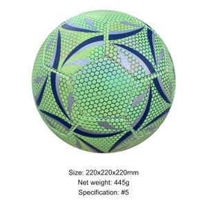 Football Holographique Réfléchissant Ballon De Football Lumineux, Balle De  Foot Lumineuse, Ballon De Football Fluorescent Lumineux - Cdiscount Sport