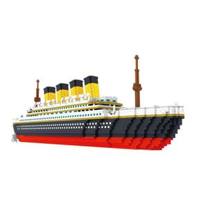 ASSEMBLAGE CONSTRUCTION Maquette Titanic à construire INN® 3800 pièces couleur à assembler monter bateau construction en plastique enfant adulte