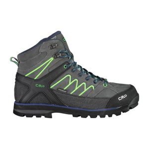 CHAUSSURES DE RANDONNÉE Chaussures de marche de randonnée mid CMP Moon waterprof - grey-verde fluo - 39
