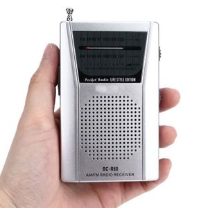 Radio FM de Poche Mini LCD stéréo DSP Radio avec écouteurs 60-108 MHz pour  conférence, répétition, Examen, Sport, Guide Touristique， Radio Portable Mini  Radio de Poche (Noir)