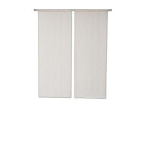 Charme et Douceur Voilage passe tringle Polyester Naturel 2 x 60 x 90 cm