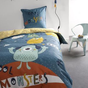 Parure Parure de lit pour enfant 2 pièces Coton/Renforcé 100 x 135 cm 40 x 60 cm 100 x 135 cm EULE-CRÈME 