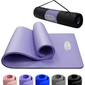 TAPIS DE SOL FITNESS Tapis de Yoga - ACTIVE FOREVER - Tapis antidérapant en mousse NBR - 183x60x1cm - Violet