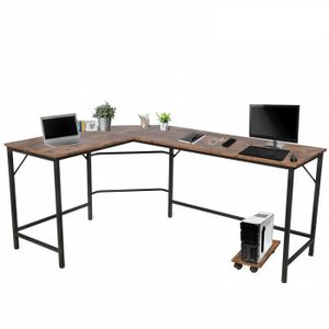 BUREAU  Table d'ordinateur, bureau de travail- 168x 120x 7