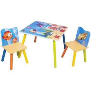 TABLE ET CHAISE WOLTU Ensemble table et chaises avec motifs imprim