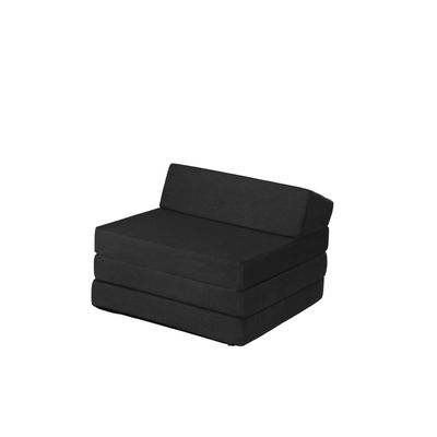 Lit Pliant M8 80x190 Cm EBAC Literie - Tissu Déco, Lattes Bois, Sommier Inclus - Gain De Place Idéal