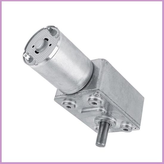 Motoréducteur Uxcell 24V DC 800 RPM – Arbre Excentrique, Couple élevé (ZGB37RG)