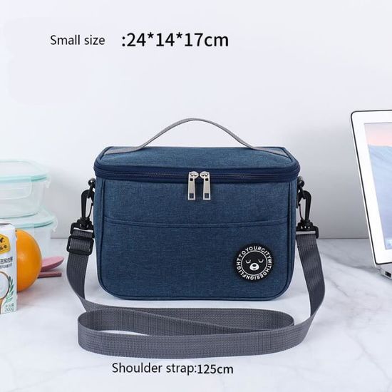 Sac Isotherme Repas Bureau Avec Poche - Compatible Thermos, Lazycozy - Lunch Box Portable Pique-nique
