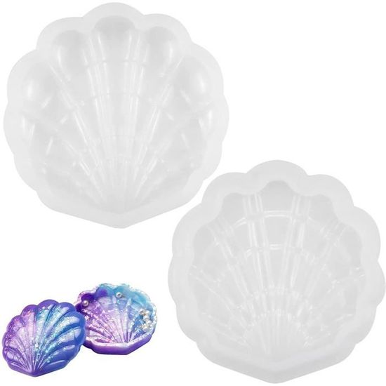 Moule silicone cabochon coeur resine epoxy , fimo,plâtre,chocolat - Un