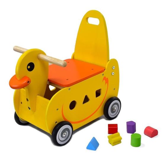 Porteur Pousseur I M Toy Pousseur Porteur Pour Bebe Animal Le Canard Cdiscount Jeux Jouets