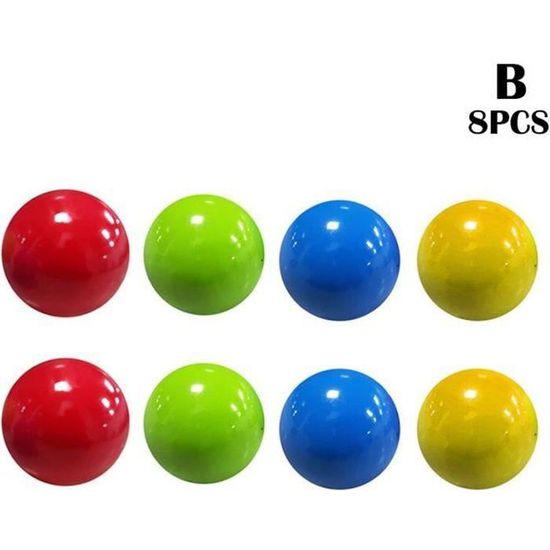 20 Balles Rebondissantes Lumineuses - Enfants, Fluorescentes, 25mm, Multi-Couleurs