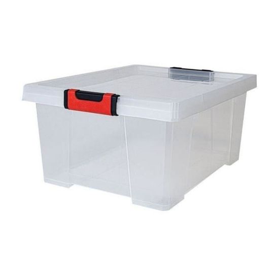 2L Petites Boîtes Rangement Plastique Avec Couvercles Lot De 10