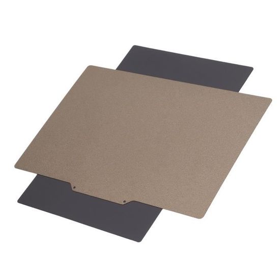 Plaque PEI Double Face Noire 257x257mm Pour Bambu Lab A1/X1/P1 - Lisse & Texturée - Haute Température