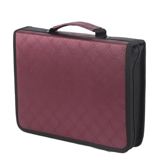Étui En Cuir PU Pour 7 Harmonicas - Sac De Transport à Glissière Robuste Et Élégant