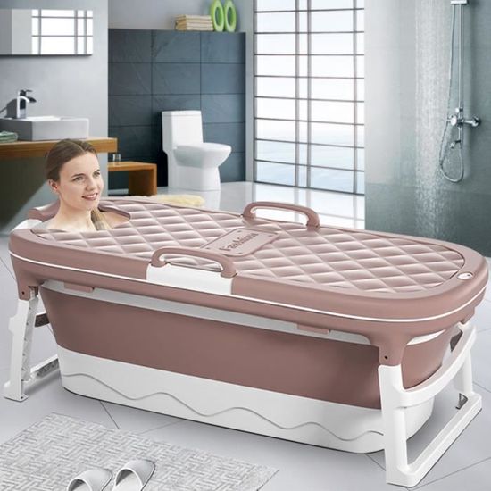 Neufu Baignoire Pliante Baignoire Baril Baignoire Sauna Pour Bebe Enfant Adulte Rose L Cdiscount Bricolage