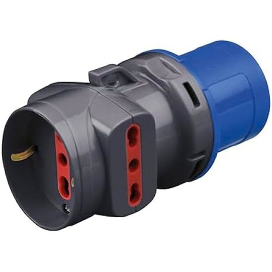 Adaptateur 5 Broches CEE 16A Vers Prise Schuko - Pour Chargeur Voiture électrique, équipement Industriel