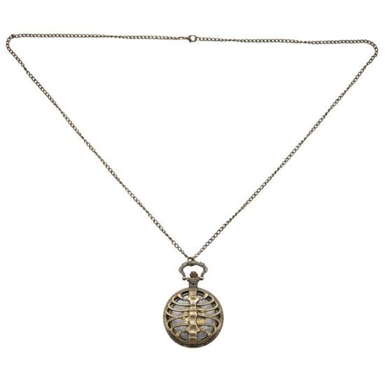 Pendentif-horloge Miniature Fonctionnel Avec Chaîne - Montre à Quartz Da Vanci Pour Femme