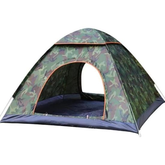 Tente Camping Instantanée 2-3 Personnes - Double Couche Coupe-Vent Imperméable Pop-Up Randonnée
