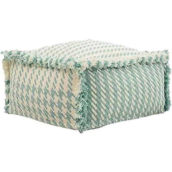 Housse De Pouf Carré Extensible MCNDSI 60x60 Cm – Protection Ottoman Élastique, Doux & Antitaches (F5)
