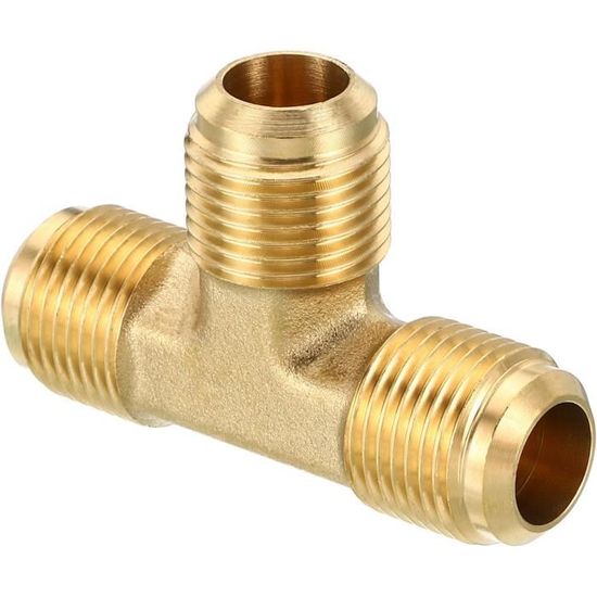 Raccord Laiton 1/2" Mâle X 5/8" Mâle - 2 Pièces, Union Flare - Pour Systèmes Hydrauliques, Climatisation, Gaz