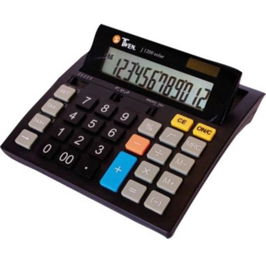 Calculatrice Bureau Twen 110 PD - Impression | Taxe Et Pourcentage | 12 Chiffres | Fabriqué En Allemagne