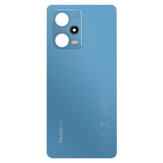Vitre Arrière Remplacement Pour Xiaomi Redmi Note 12 Pro 5G - Avec Lentille Caméra Et Colle - Noir