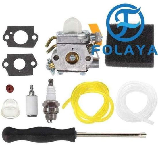 Débroussailleuse Ryobi Kit Carburateur MCHNIC Pour Ryobi - Compatible RBC30SET, RLT30CET, RHT2660DA Et Autres Modèles | Remplace Zama C1U-H60 | Avec Tournevis Et Filtre à Air Rotofil Ryobi