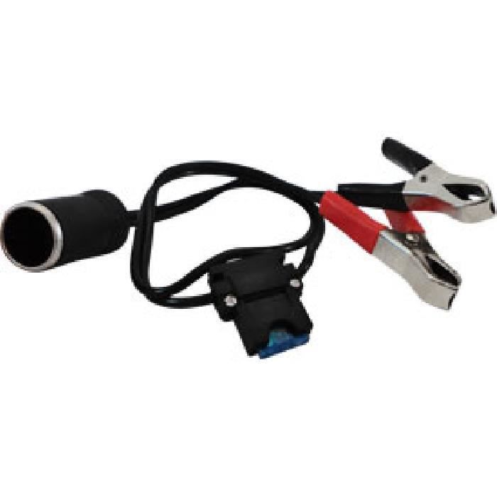 Adaptateur d'alimentation à pinces avec fusible - 12 V / 15A
