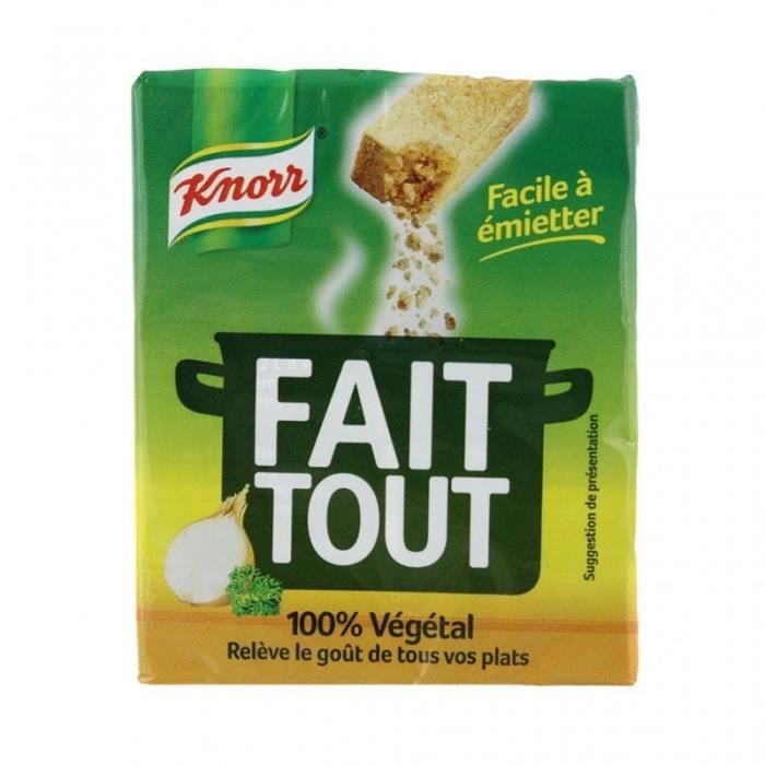 Knorr Bouillon Fait Tout 100% Végétal par 10 Cubes 100g (lot de 6)