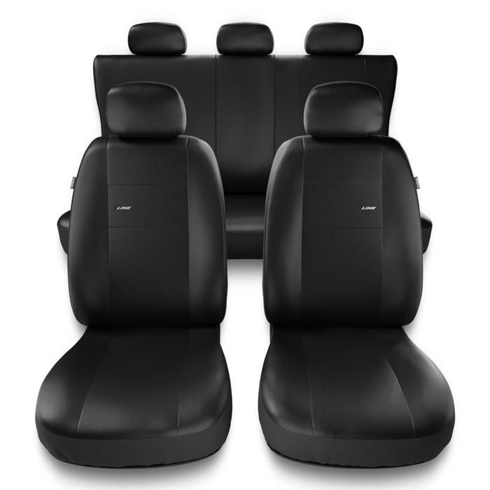 XL-B Noir - Housses de sieges universelles compatibles avec AUDI A3 8L 8P 8V (simili cuir) PU2406