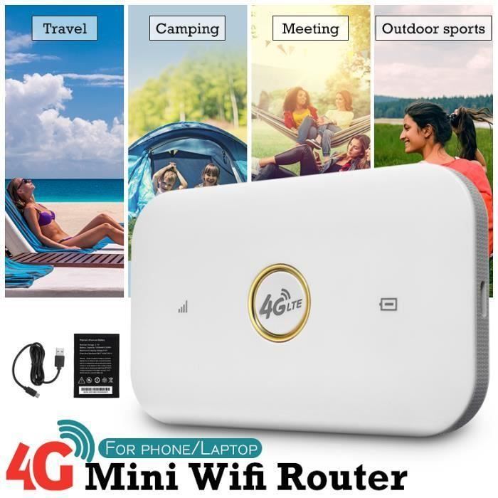 Portable 3G 4G Wi-Fi Rapide Routeur Sans Fil Mobile Hotspot Wi-Fi Rechargeable