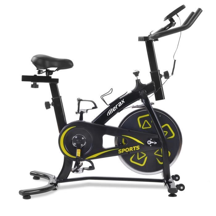 Vélo d'appartement avec console LCD Vélos d'intérieur Aérobic Sièges et Guidons réglables