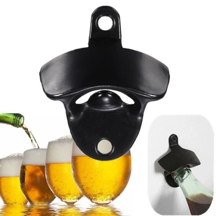 Acier Inox Décapsuleur Mural Tire Bouchon Bière Ouvre Bouteille Outil Opener
