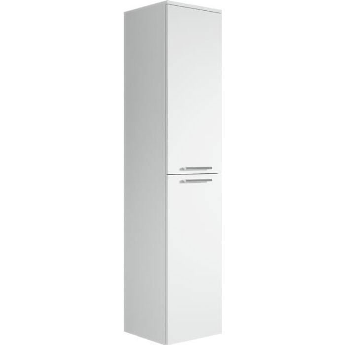 Armoire de rangement de Saturnus Hauteur : 130 cm Blanc - Meuble de rangement haut placard armoire colonne