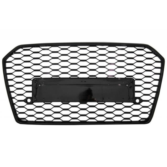Grille avant pour AUDI A6 C7 4G Facelift 2015-2018 RS6 Calandre Design Noir