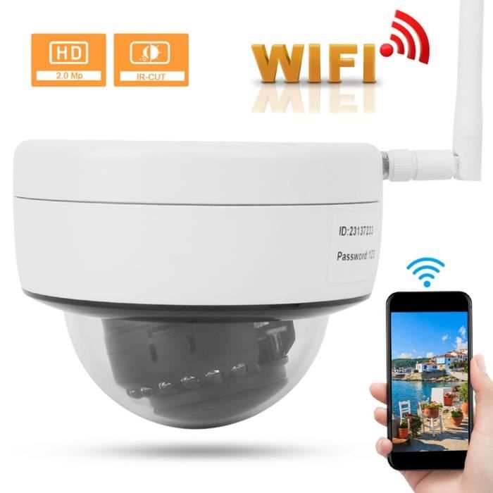 HURRISE Caméra WiFi 1080P IP Caméra Dôme Réseaux Câblés/Wifi pour Yoosee Système Sécurité Maison Extérieur Étanche