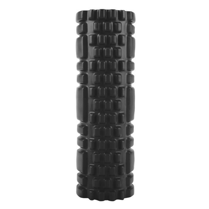 AYNEFY rouleau de yoga de massage Mini rouleau de yoga creux Exercice Fitness Roller Physio Workout Yoga Massage Colonne (Noir)
