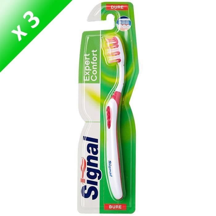 SIGNAL Brosses à dents Expert Confort - Dure - Lot de 3