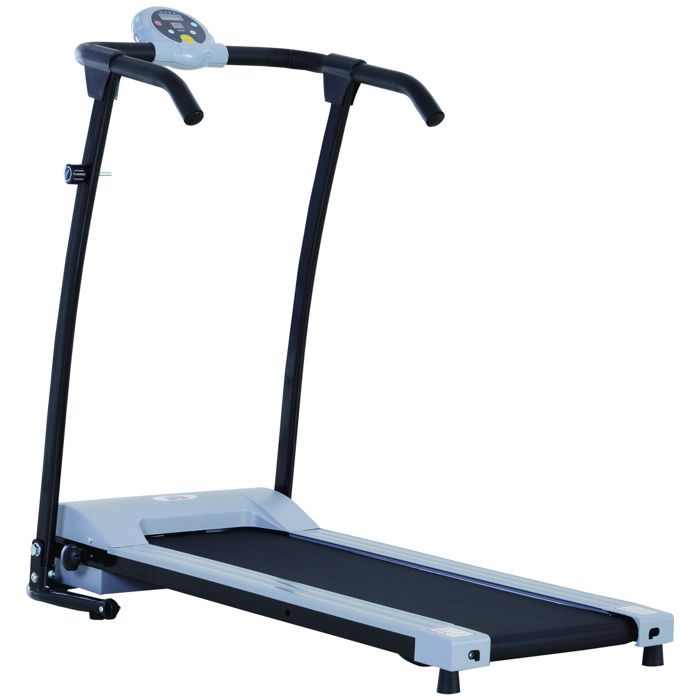 HOMCOM Tapis de Marche électrique Tapis de Fitness 450 W Gris Noir