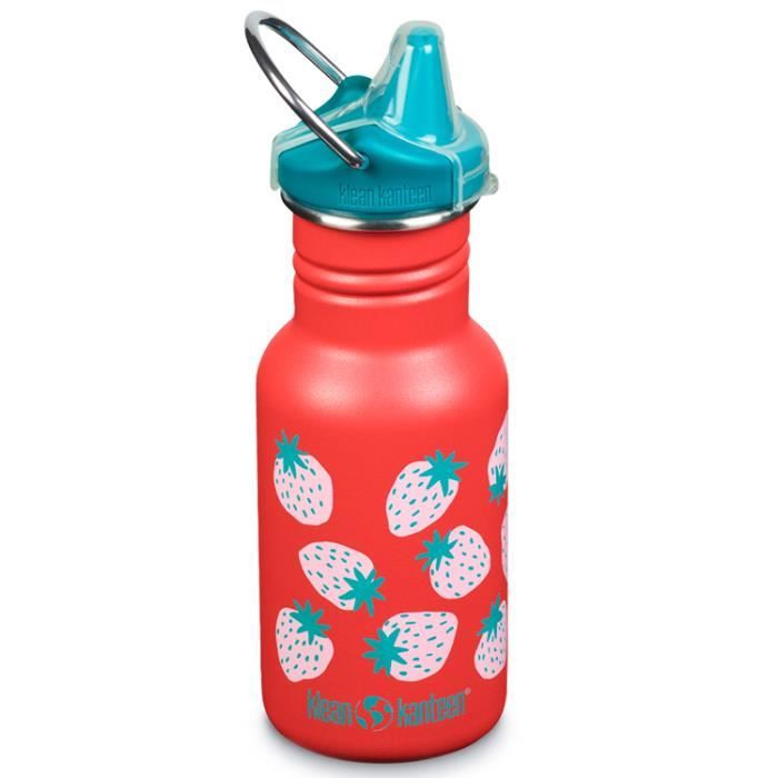 Gourde Inox 355 ml bouchon Sippy Strawberries - KLEAN KANTEEN