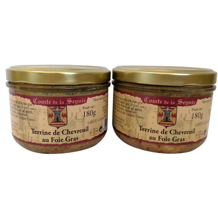 Terrine de Chevreuil au Foie de Canard - 2 x 180 g